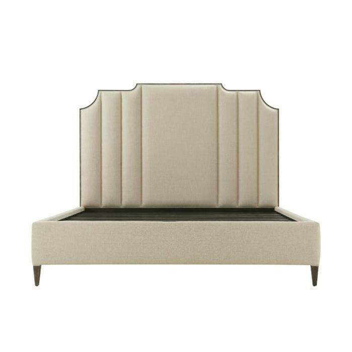 Ta Studio Super King Bed Frame Artemis in Kendal Linen.