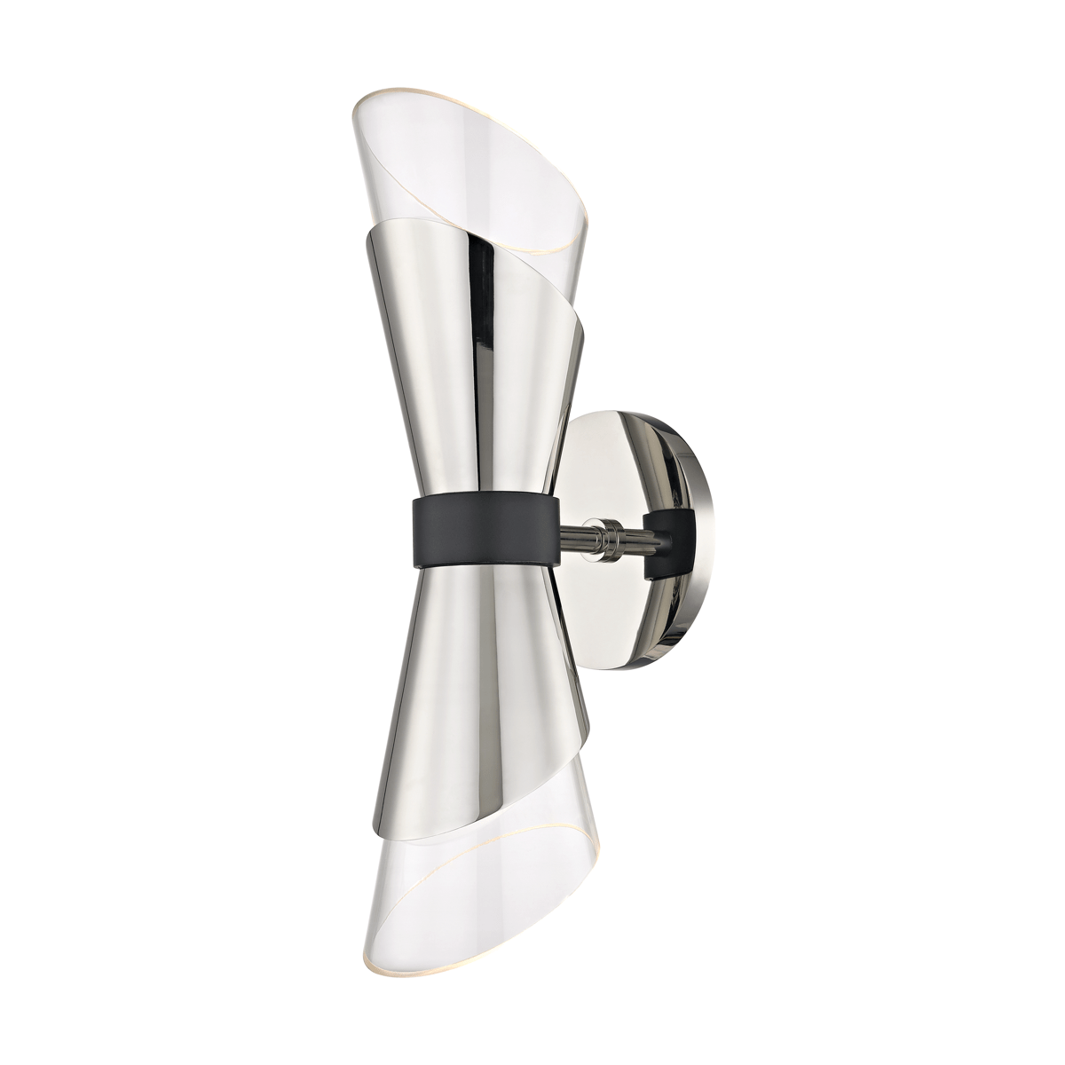 Hudson Valley Lighting Lighting ANGIE Polished Nickel Wall Light House of Isabella UK