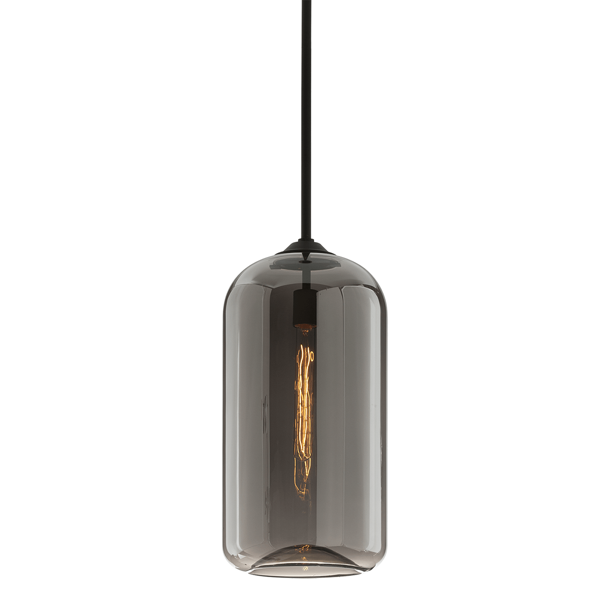 Hudson Valley Lighting Lighting DISTRICT Satin Black Smoke Pendant 2 House of Isabella UK