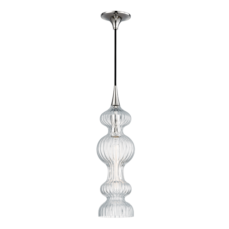 Hudson Valley Lighting Lighting POMFRET Polished Nickel Pendant House of Isabella UK