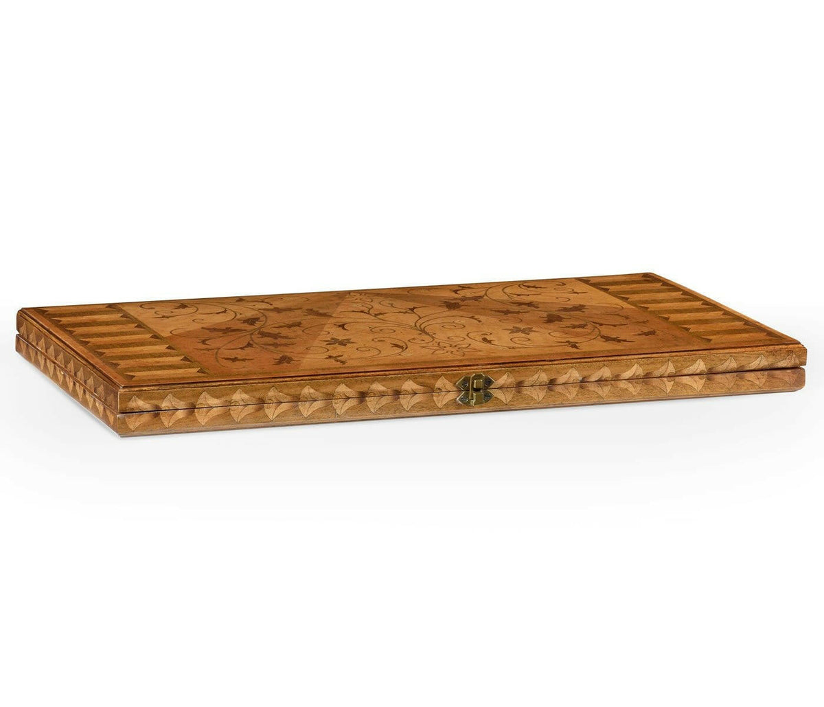 Jonathan Charles Backgammon Board Monarch - Seaweed Marquetry.