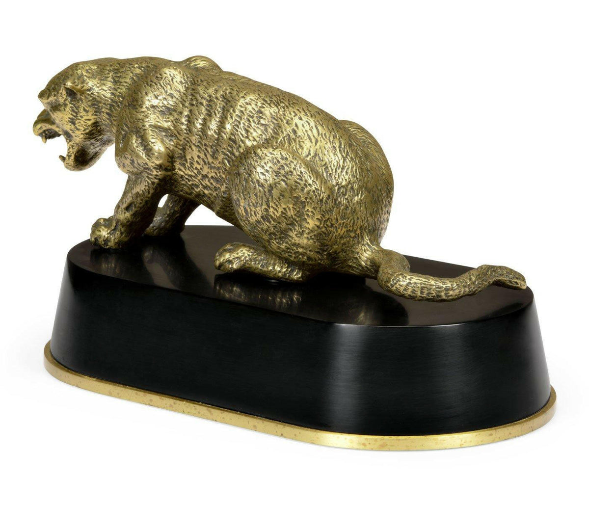 Jonathan Charles Cougar Figurine on Base.