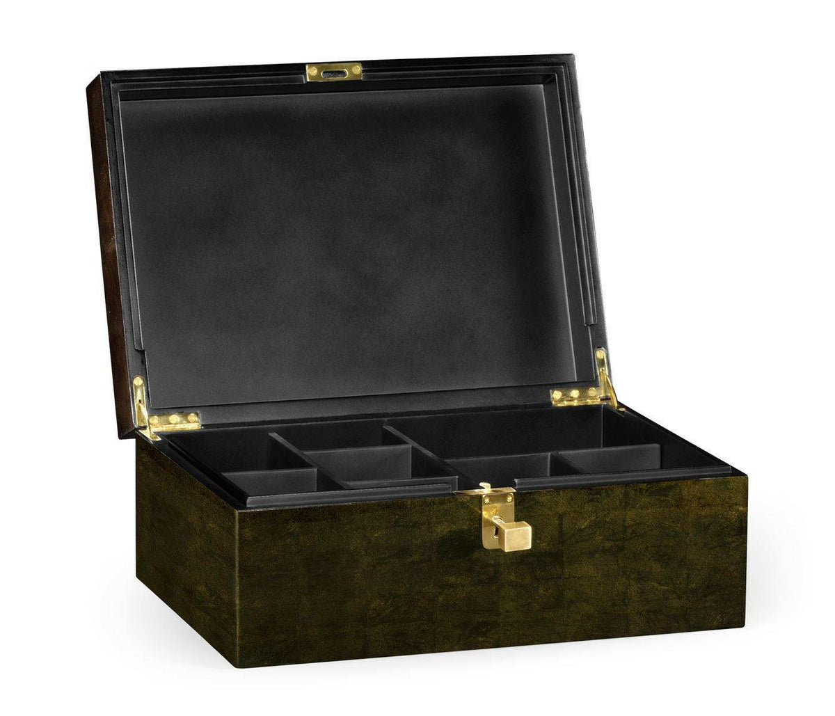 Jonathan Charles Decorative Box Oriental in Bronze.