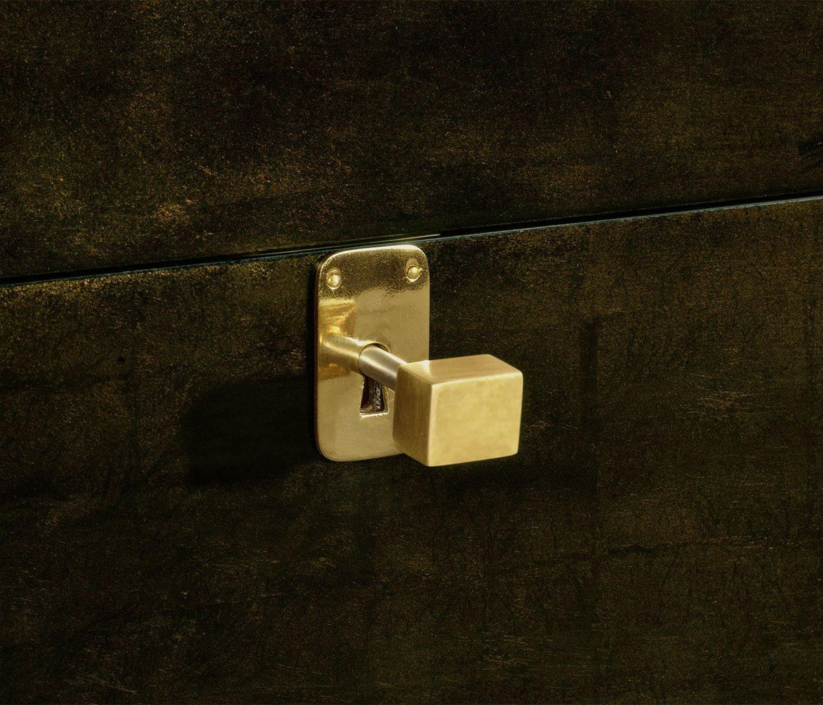 Jonathan Charles Decorative Box Oriental in Bronze.