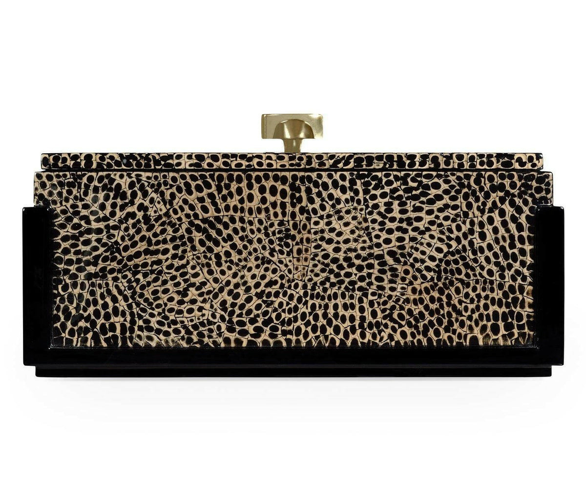 Jonathan Charles Decorative Box Oriental in Midnight Eggshell.