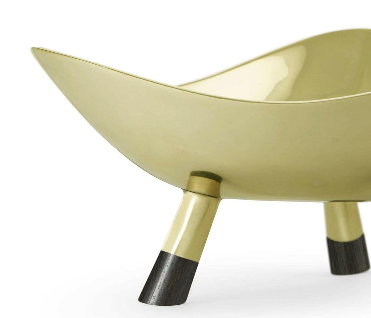 Jonathan Charles Dish Concave in Light Antique Brass - Large.