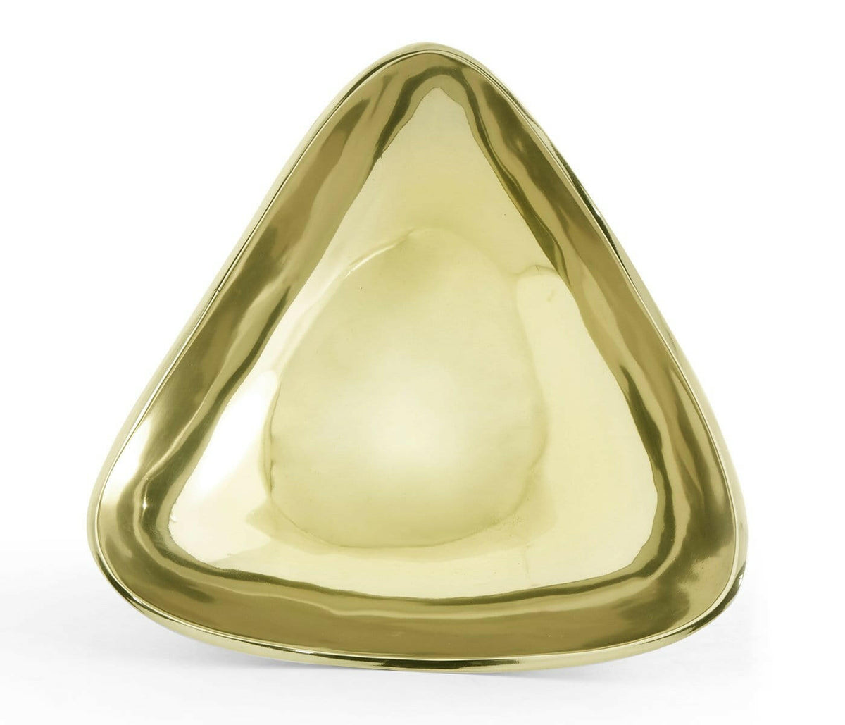 Jonathan Charles Dish Concave in Light Antique Brass - Large.