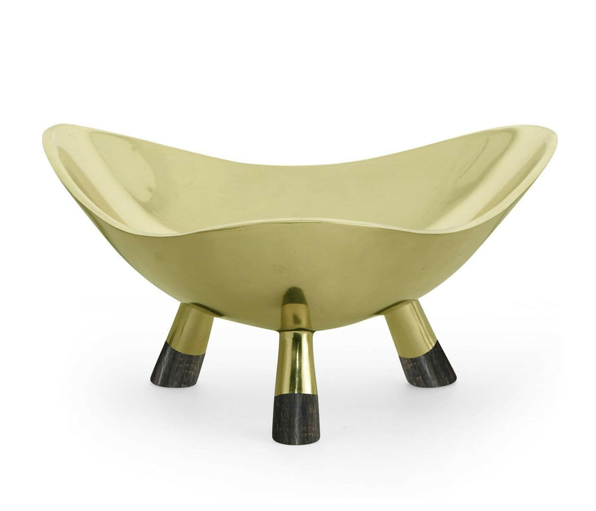 Jonathan Charles Dish Concave in Light Antique Brass - Medium.