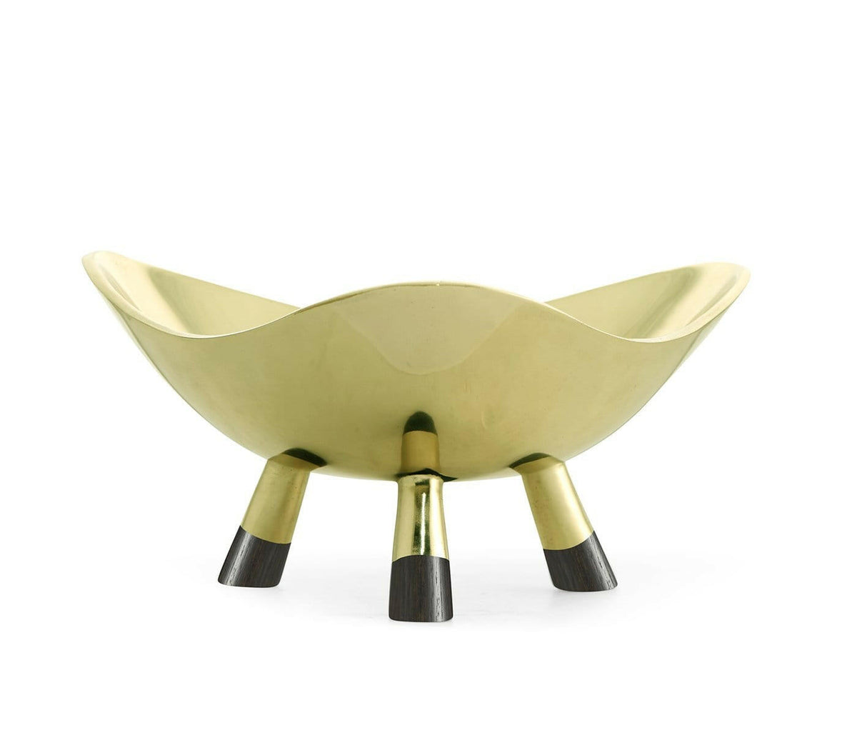 Jonathan Charles Dish Concave in Light Antique Brass - Medium.