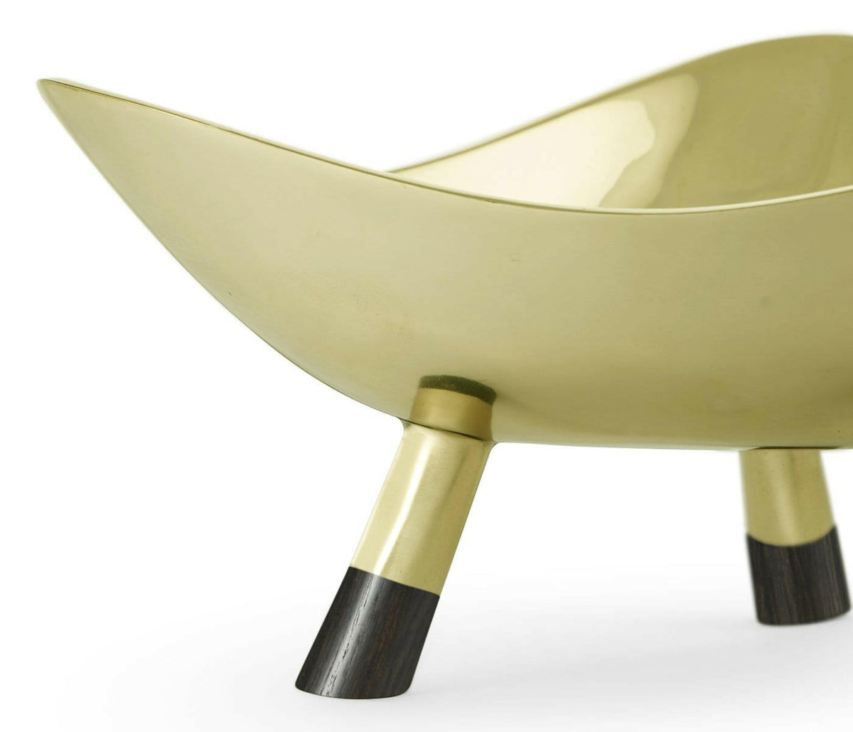 Jonathan Charles Dish Concave in Light Antique Brass - Medium.