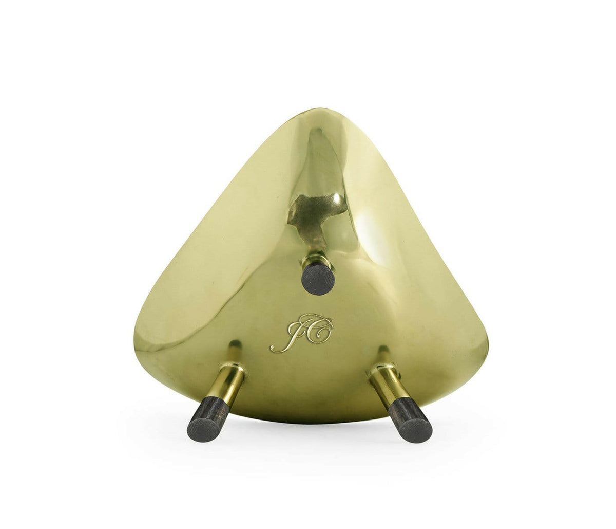 Jonathan Charles Dish Concave in Light Antique Brass - Small.