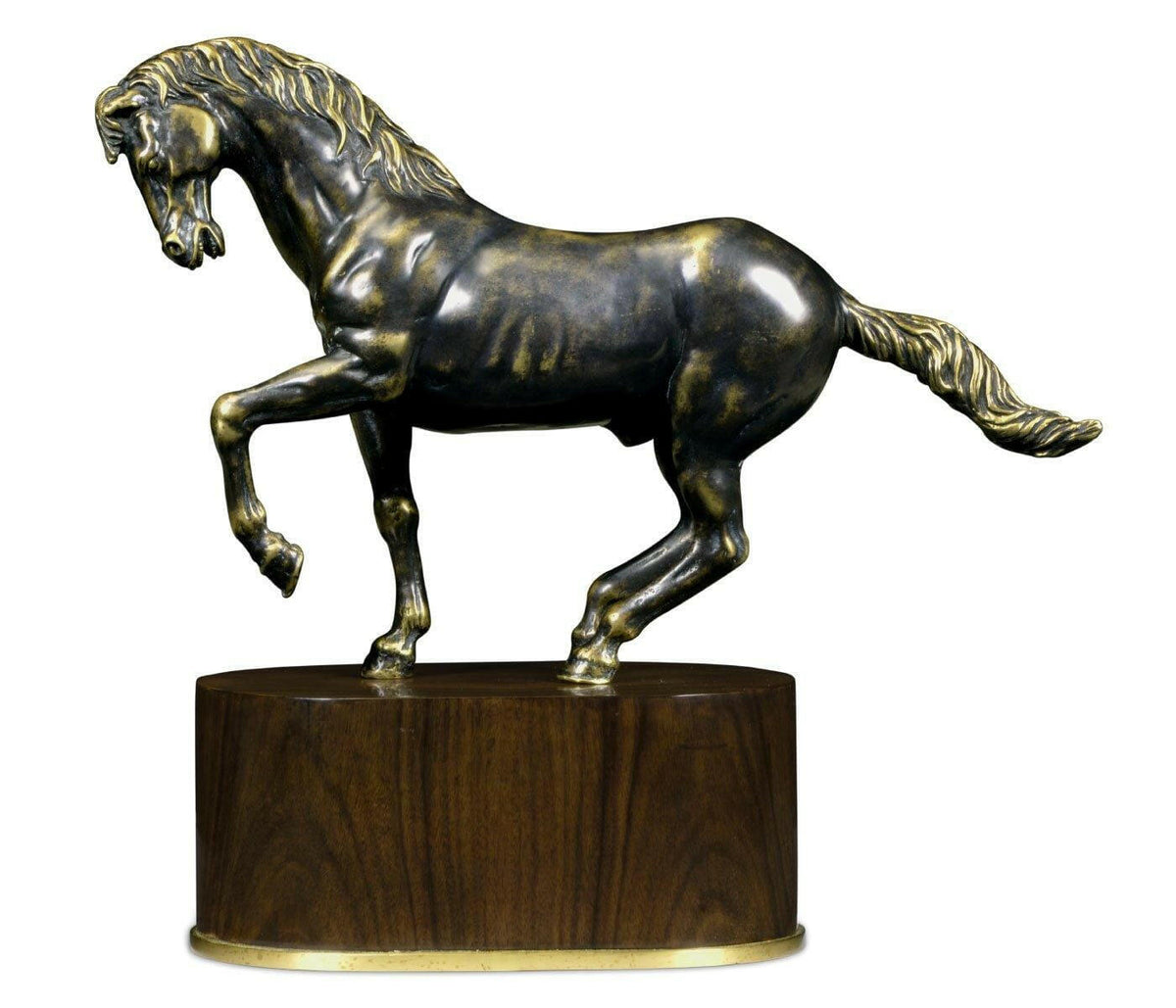 Jonathan Charles Horse Sculpture in Antique Bronze.