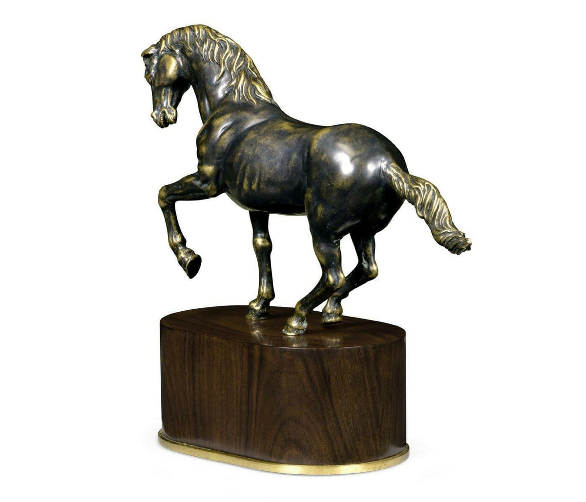 Jonathan Charles Horse Sculpture in Antique Bronze.