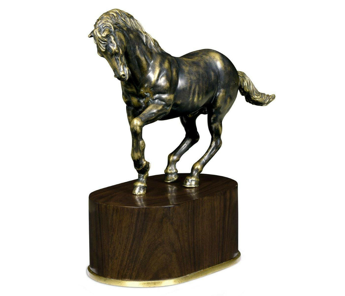 Jonathan Charles Horse Sculpture in Antique Bronze.