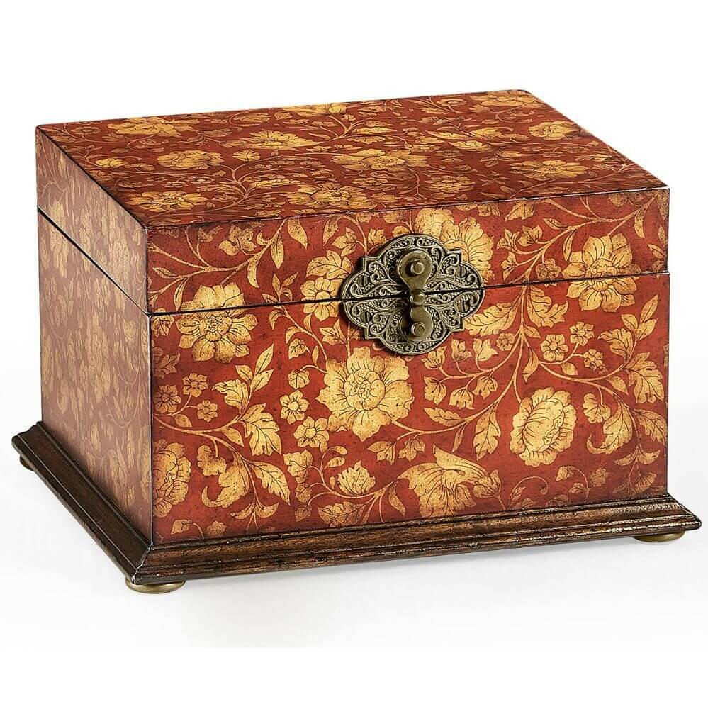 Jonathan Charles Jewellery Box Regency - Red.