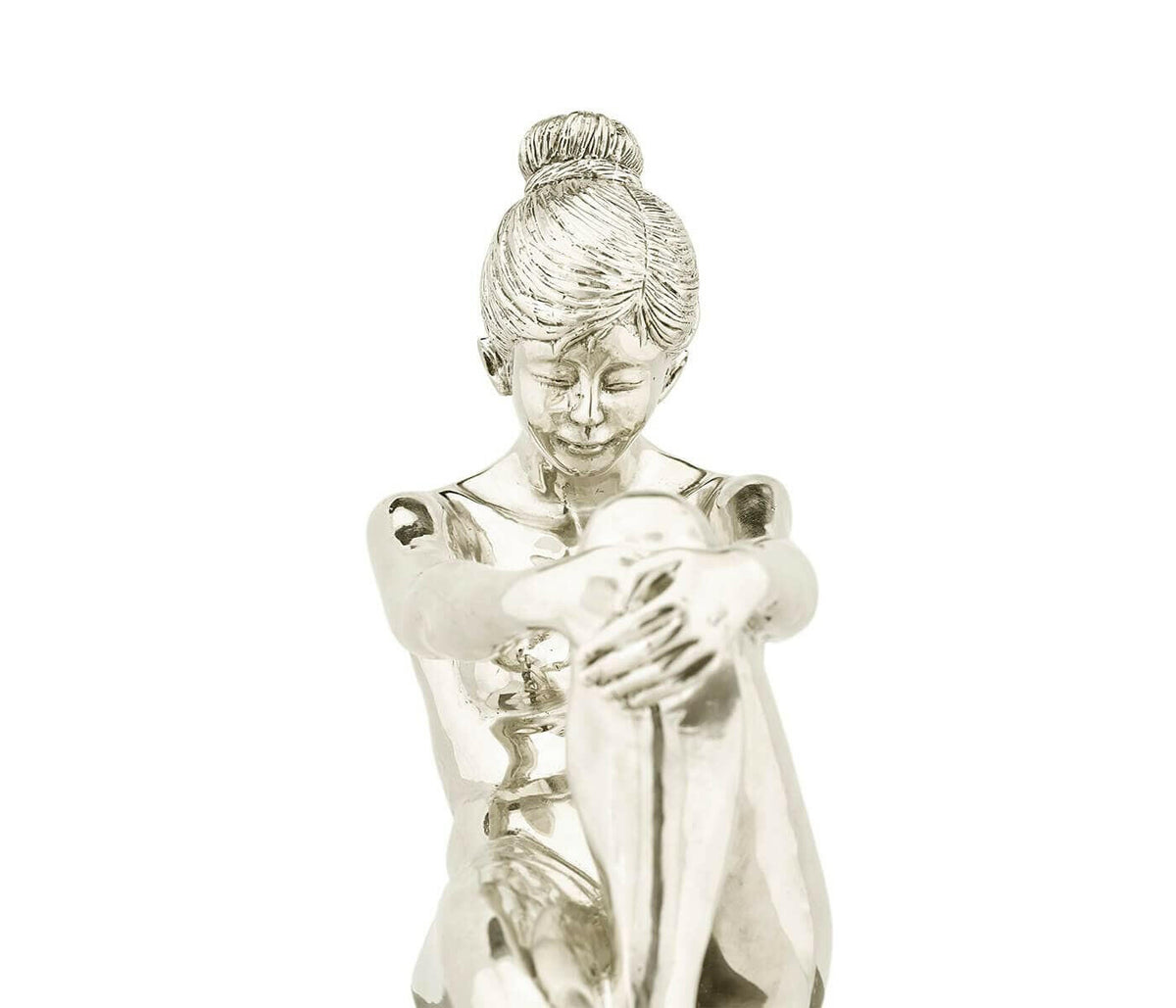 Jonathan Charles Nude Girl Figurine Bookends - White Brass.