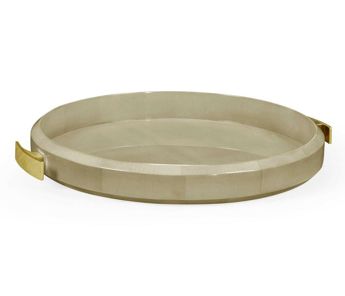 Jonathan Charles Round Serving Tray Art Deco.