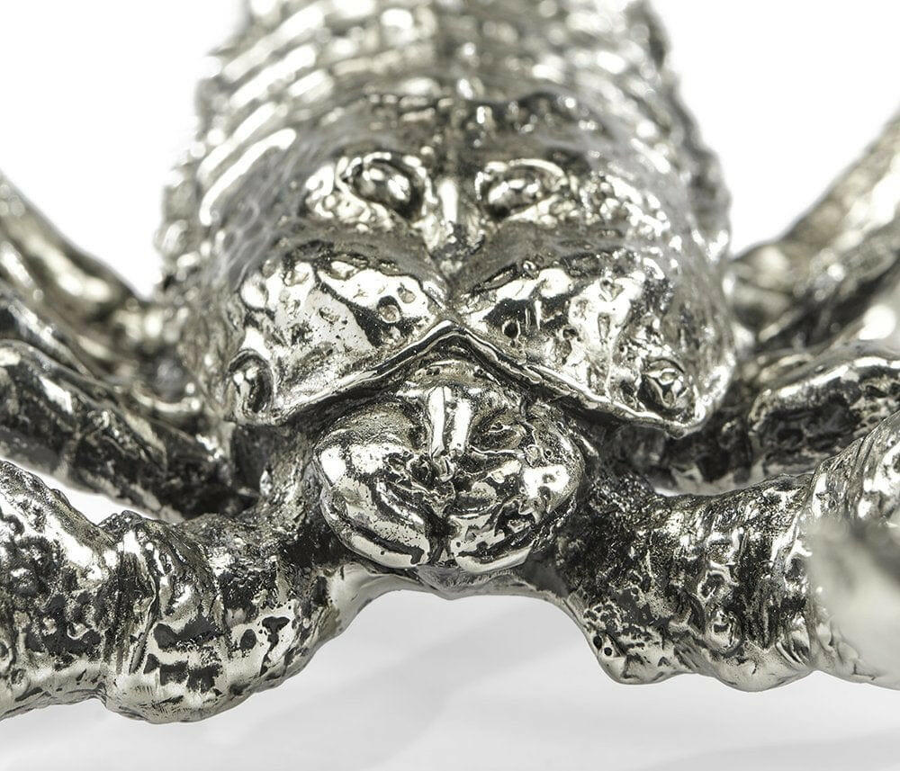 Jonathan Charles Scorpion Figurine in White Brass.