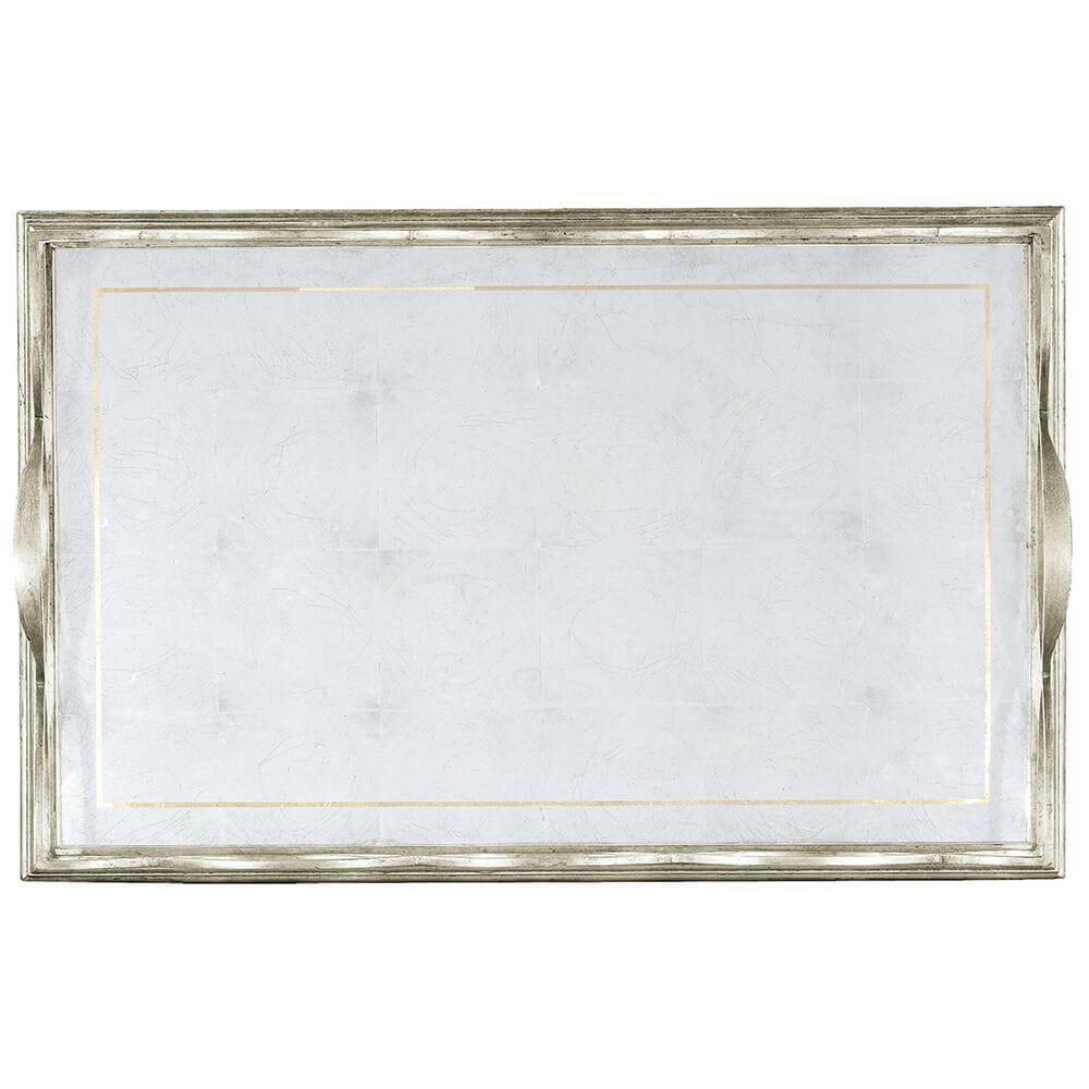 Jonathan Charles Serving Tray Interlaced - Silver.