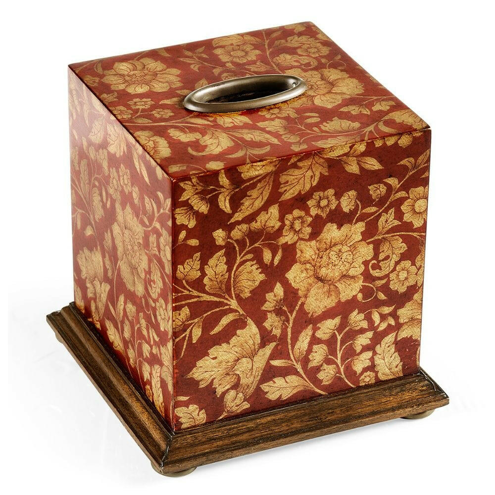 Jonathan Charles Tissue Box Regency - Red.