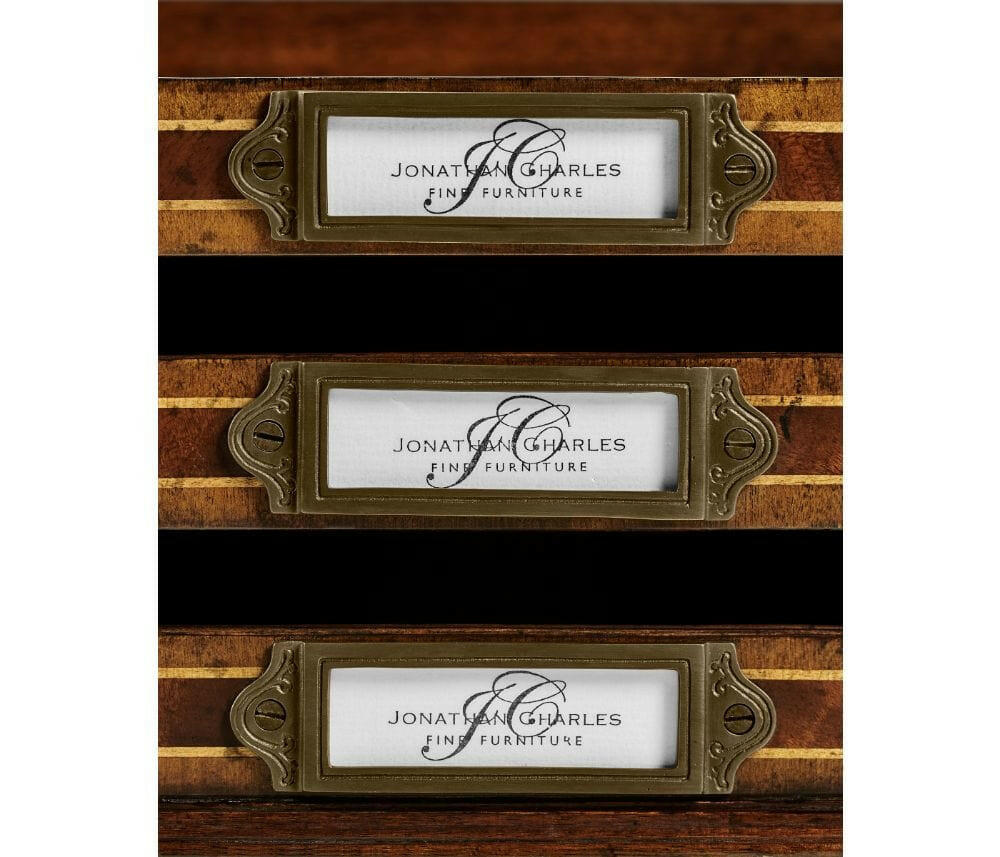 Jonathan Charles Triple Letter Tray Victorian.