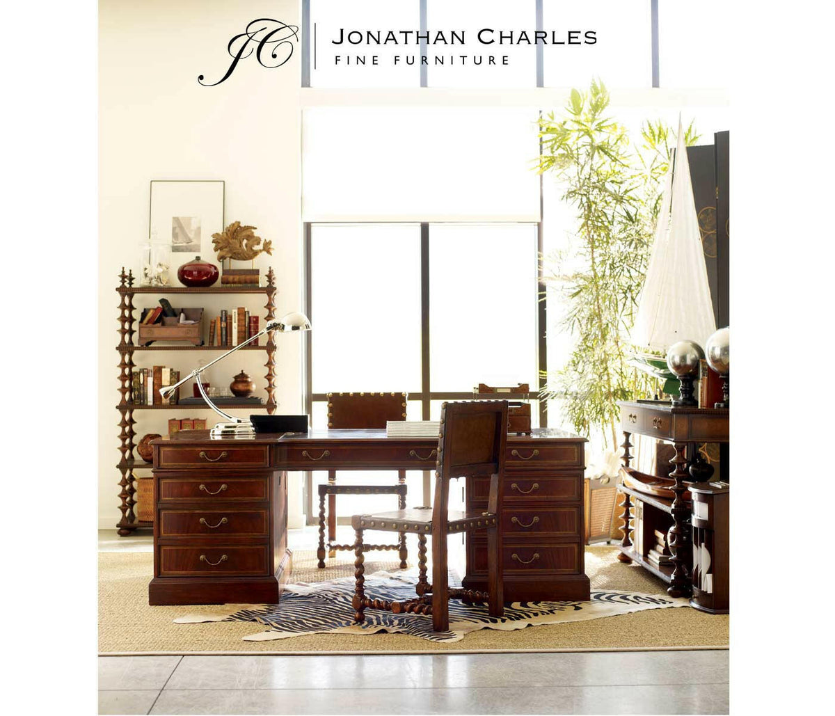 Jonathan Charles Waste Basket French Caned.