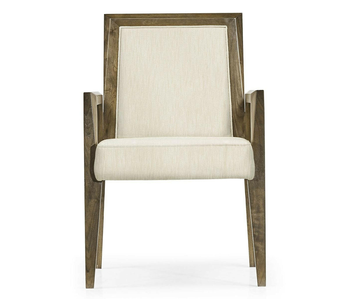 Jonathan Charles Dark Grey Walnut Dining Armchair in Castaway.