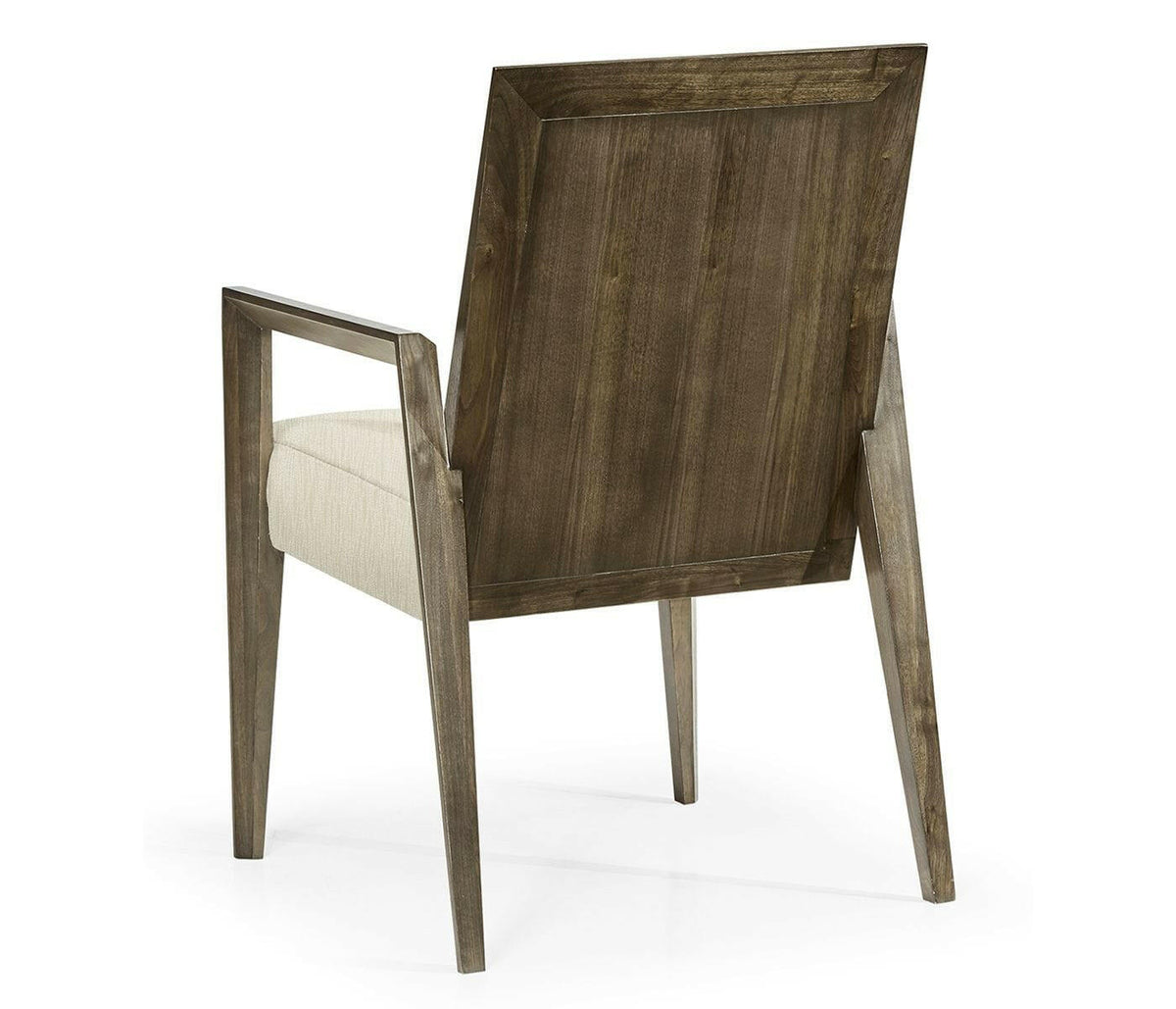 Jonathan Charles Dark Grey Walnut Dining Armchair in Castaway.