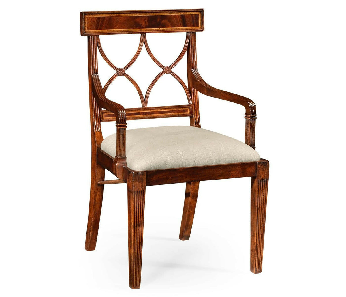 Jonathan Charles Dining Armchair Georgian in Antique Mahogany - Mazo.