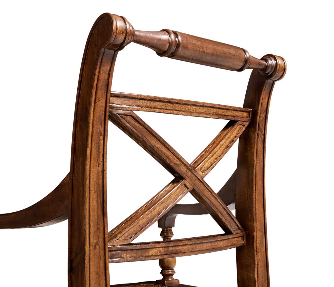 Jonathan Charles Dining Armchair Monarch with Cross Frame.