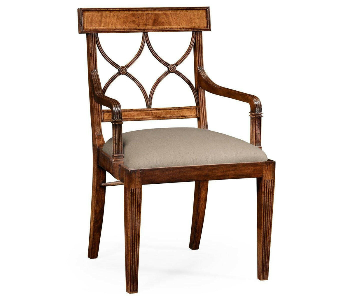 Jonathan Charles Dining Armchair Regency Arched Back - Mazo.