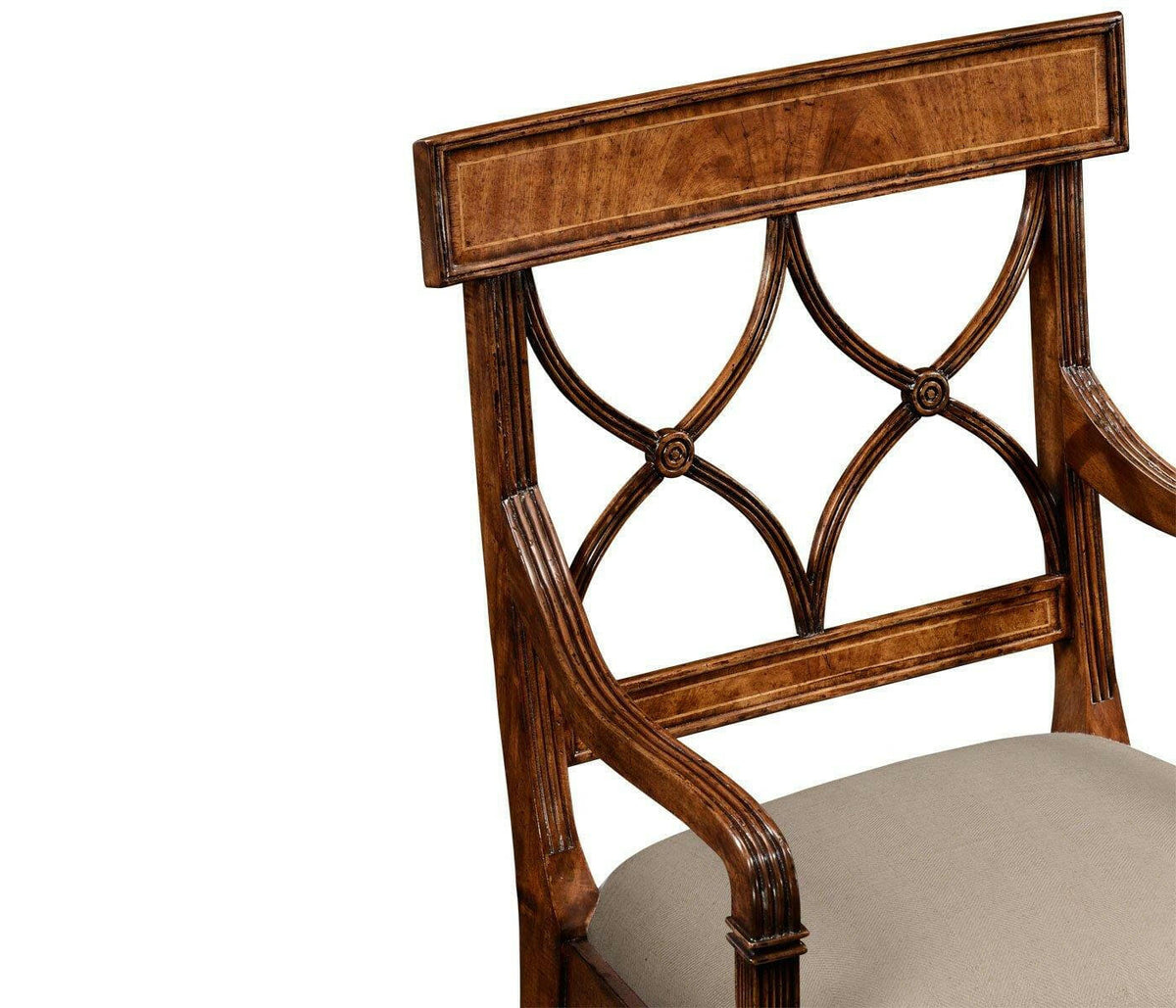 Jonathan Charles Dining Armchair Regency Arched Back - Mazo.