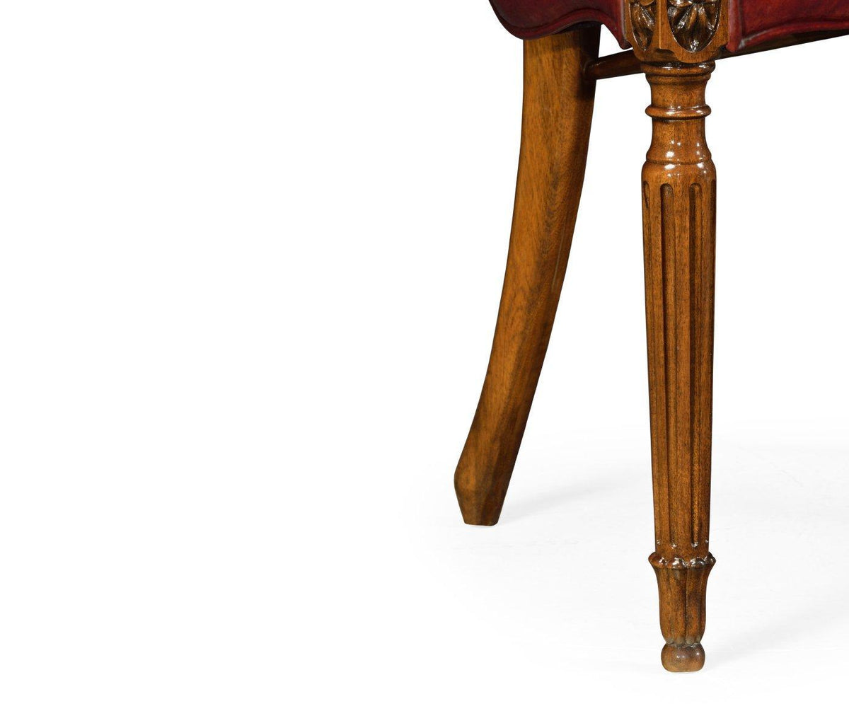 Jonathan Charles Dining Armchair Shield Back Renaissance in Leather.