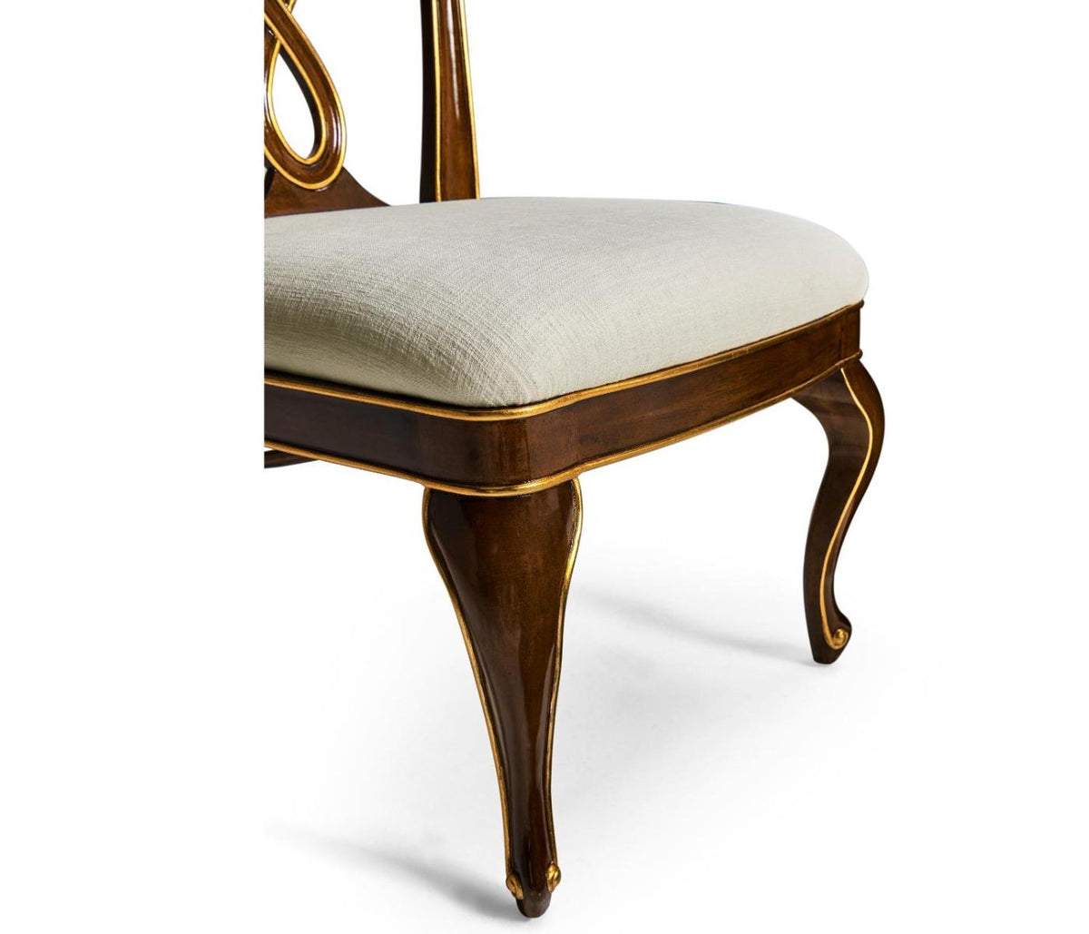 Jonathan Charles Dining Chair Biedermeier in Mahogany - Shambala.