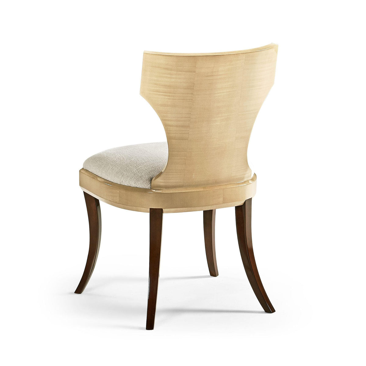 Jonathan Charles Dining Chair Champagne in Shambala Fabric.