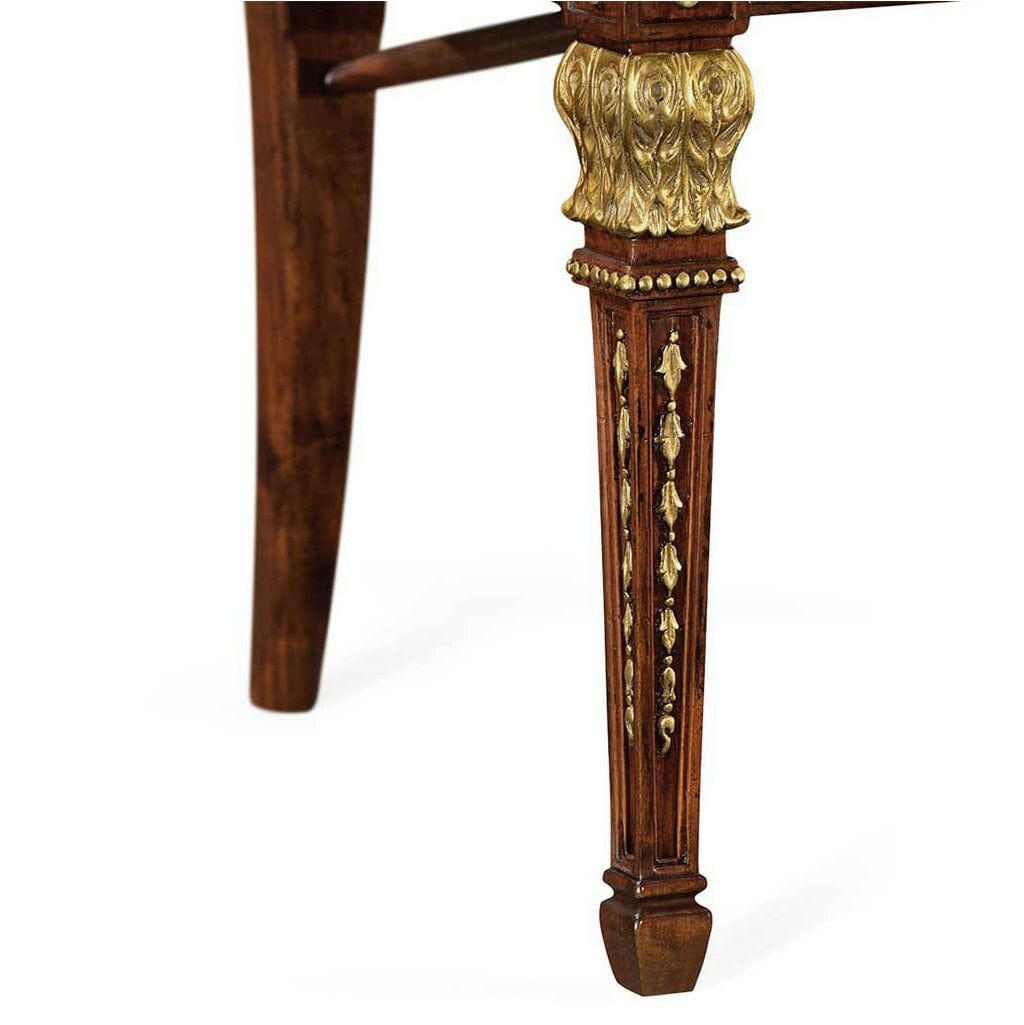 Jonathan Charles Dining Chair Empire in Black Leather.