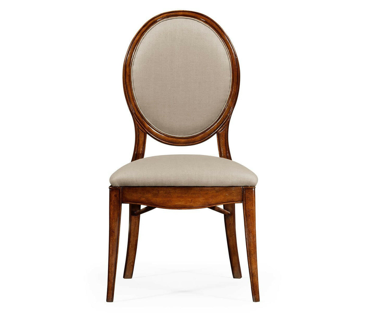 Jonathan Charles Dining Chair Monarch Spoon Back in Walnut - Mazo.