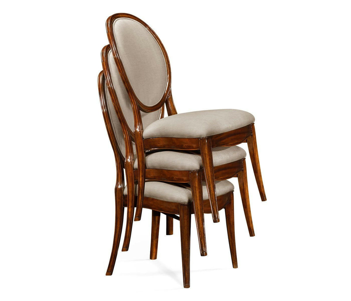 Jonathan Charles Dining Chair Monarch Spoon Back in Walnut - Mazo.
