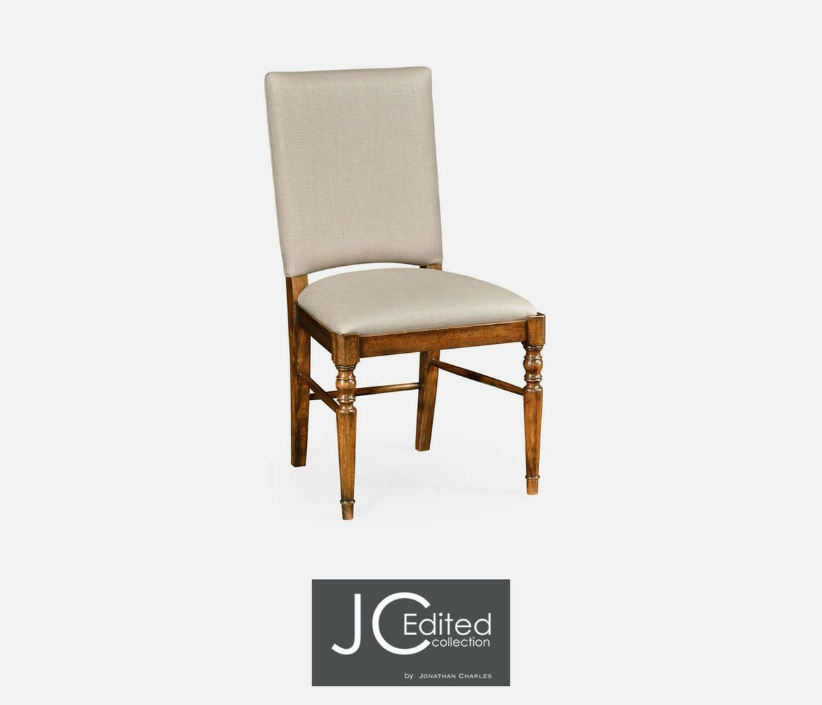 Jonathan Charles Dining Chair Rustic in Mazo - Country Walnut.