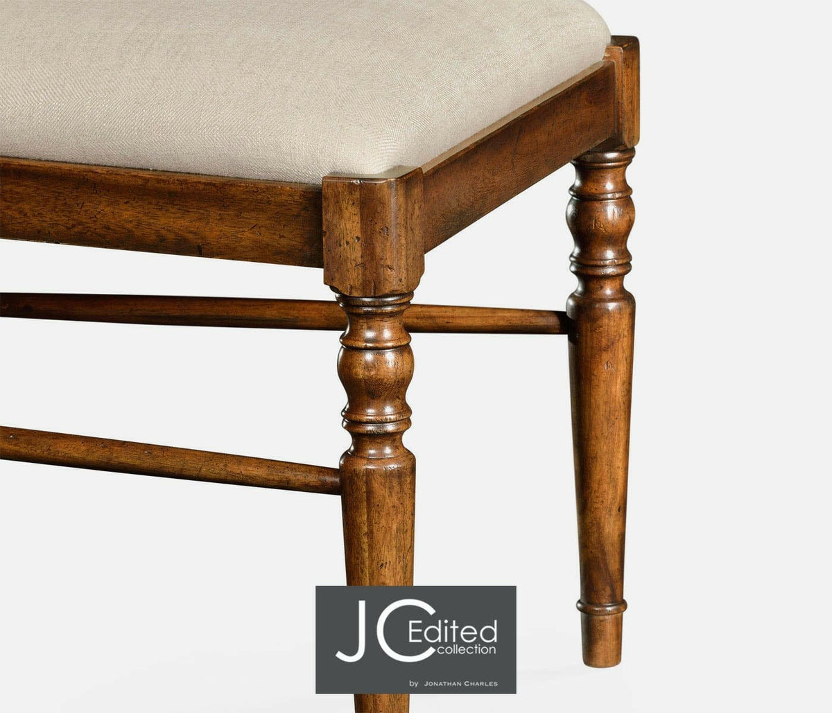 Jonathan Charles Dining Chair Rustic in Mazo - Country Walnut.