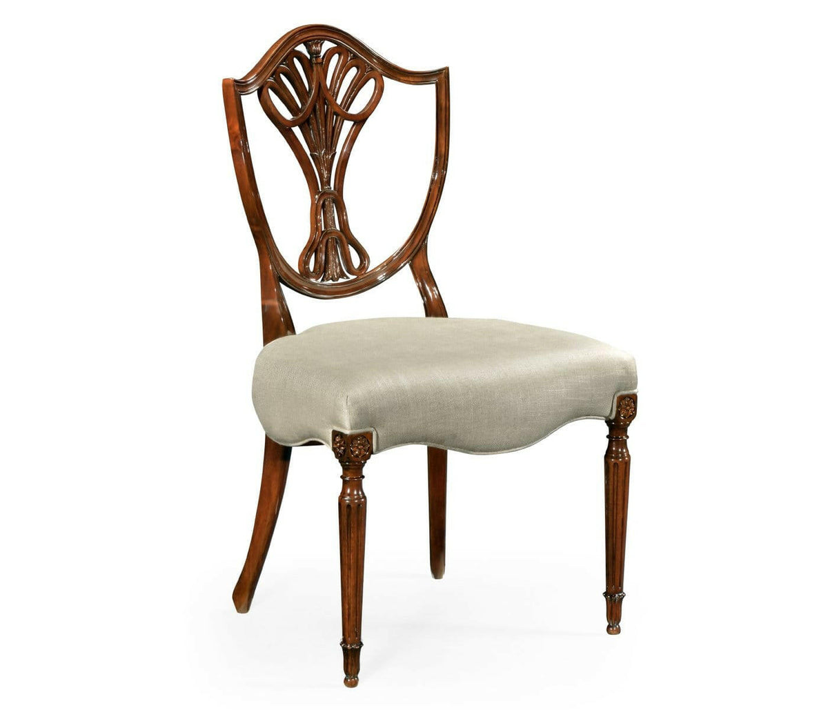 Jonathan Charles Dining Chair Sheraton in Mahogany - Mazo.