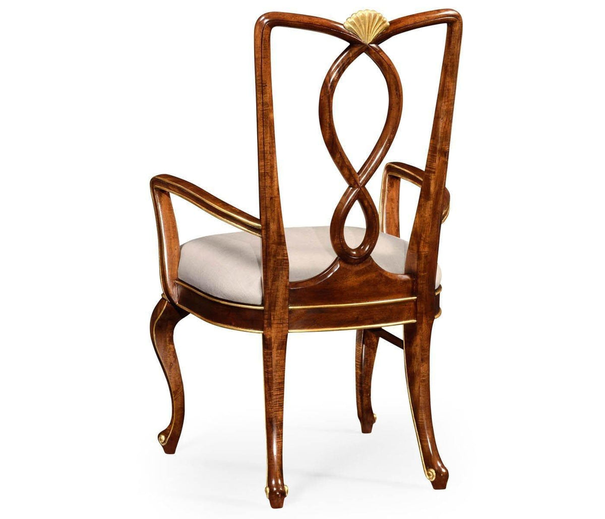 Jonathan Charles Dining Chair with Arm Biedermeier in Mahogany - Shambala.
