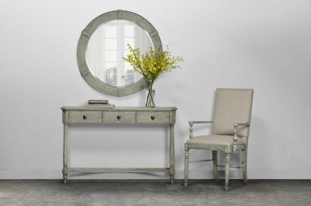 Jonathan Charles Dining Chair with Arms Rustic in Mazo - Rustic Grey.