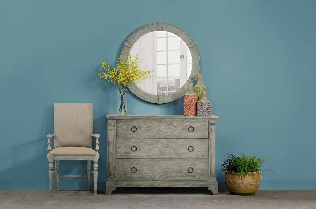 Jonathan Charles Dining Chair with Arms Rustic in Mazo - Rustic Grey.