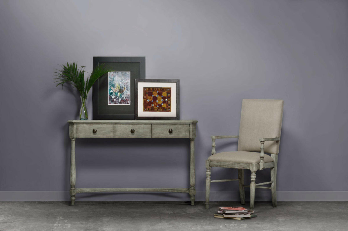 Jonathan Charles Dining Chair with Arms Rustic in Mazo - Rustic Grey.