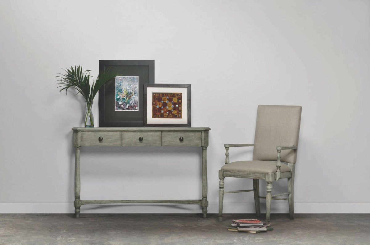 Jonathan Charles Dining Chair with Arms Rustic in Mazo - Rustic Grey.