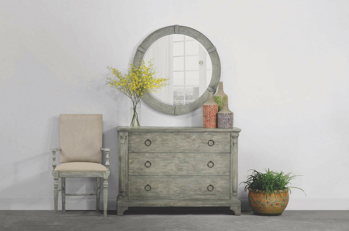 Jonathan Charles Dining Chair with Arms Rustic in Mazo - Rustic Grey.