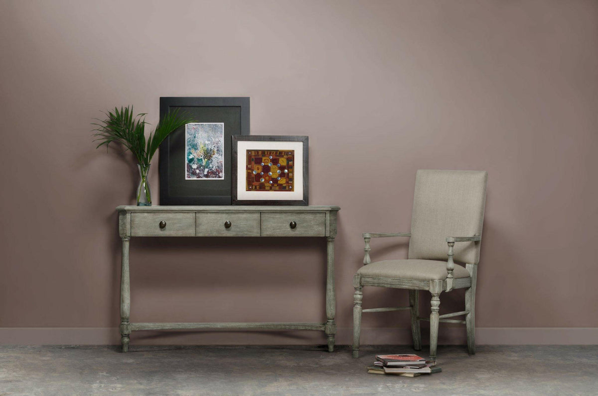 Jonathan Charles Dining Chair with Arms Rustic in Mazo - Rustic Grey.