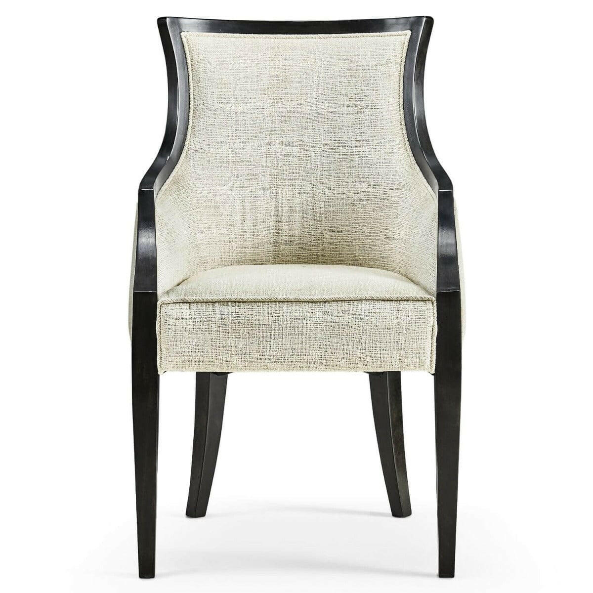 Jonathan Charles Dining Jonathan Charles Dining Chair with Arms Smoked Grey Eucalyptus in Shambala House of Isabella UK