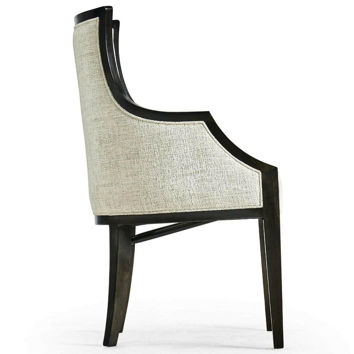 Jonathan Charles Dining Jonathan Charles Dining Chair with Arms Smoked Grey Eucalyptus in Shambala House of Isabella UK